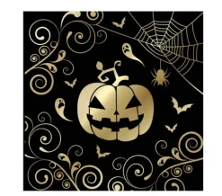 Serwetki papierowe Dynia Pajęczyny HALLOWEEN 33 cm 12 szt.