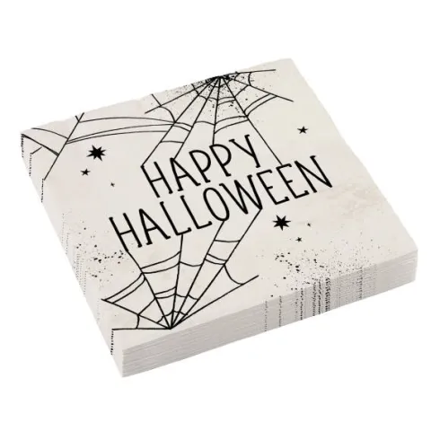 Serwetki papierowe HAPPY HALLOWEEN Pajęczyny 33 cm 16 szt.