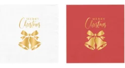 Serwetki świąteczne Dzwoneczki Merry Christmas 10 szt.
