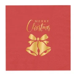 Serwetki świąteczne Dzwoneczki Merry Christmas 10 szt.