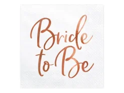 Serwetki Bride to Be WIECZÓR PANIEŃSKI 33x33cm 20 szt.