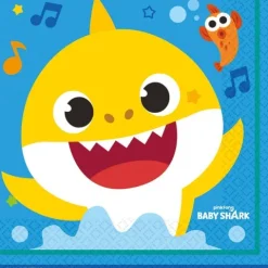 Serwetki papierowe Baby Shark rekin 33 cm 16 szt.
