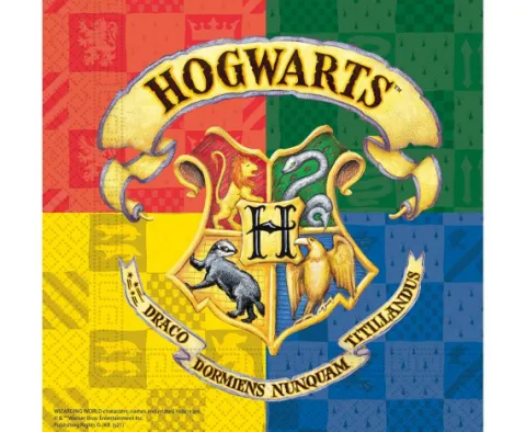 Serwetki papierowe Harry Potter Hogwarts 33 cm 20 szt.
