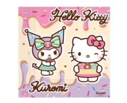 Serwetki papierowe kwadratowe Hello Kitty Kuromi 33cm 20 szt.