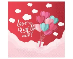 Serwetki papierowe Love Is In The Air WALENTYNKI 20 szt. 33 x 33 cm