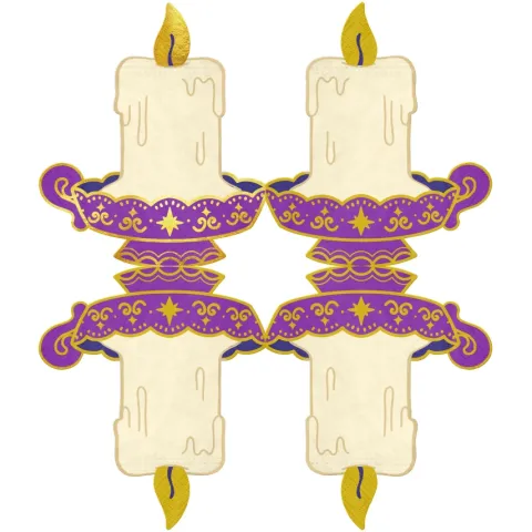 Serwetki papierowe świeczka Andrzejki Wróżki Magia 10 szt. 14,2 x 16,5 cm