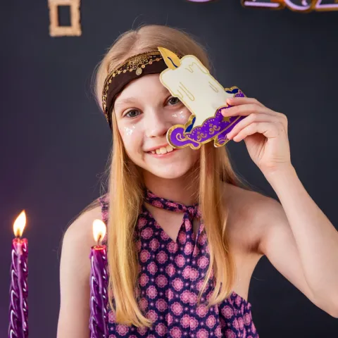Serwetki papierowe świeczka Andrzejki Wróżki Magia 10 szt. 14,2 x 16,5 cm