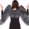 Skrzydła anioła demona CZARNE realistyczne 74 cm