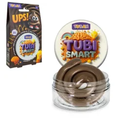 Smart plastelina TUBI - UPS - brązowa 50 g