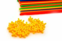 Słomki konstrukcyjne klocki edukacyjne 110 elementów