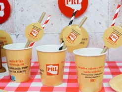 Słomki papierowe z medalionem PRL 6 szt.