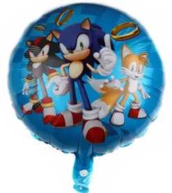 SONIC okrągły balon foliowy 18"