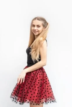 Spódnica tutu Grochy czarne rozmiary