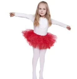 Spódniczka dla dziewczynki TUTU CZERWONA w kropeczki