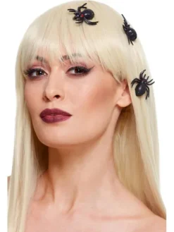 Spinki do włosów PAJĄKI halloween 3 szt.