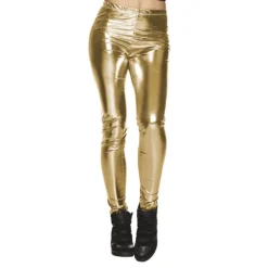 Spodnie Legginsy DISCO złote damskie męskie