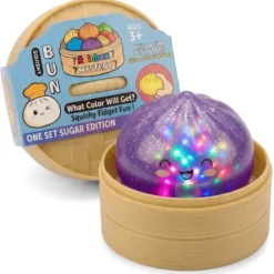 Squishy Dumpling Gliiter Pierożek Gniotek z brokatem świecący 8,5 cm