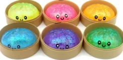 Squishy Dumpling Gliiter Pierożek Gniotek z brokatem 8,5 cm