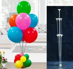 Stojak na balony stelaż Transparentny 140 cm