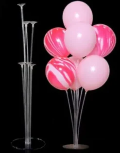 Stojak na balony stelaż Transparentny 70 cm