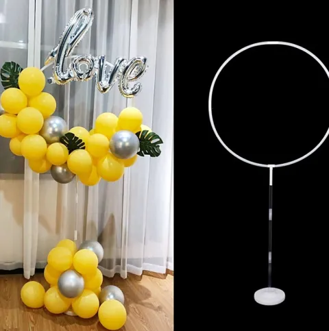Stojak na balony Transparentny stelaż OKRĄGŁY 160 cm śr. 78cm