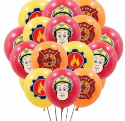 STRAŻAK SAM balony gumowe z nadrukiem 12 szt. mix