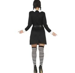 Strój dla dorosłych jak Wednesday Addams sukienka