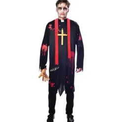 Strój dla dorosłych Ksiądz Zombie