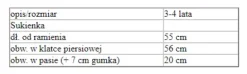 Strój dla dziewczynki Nietoperz