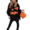 Strój Halloween Dynia bluza tunika poncho dla dzieci