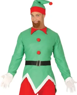 Strój męski Elf Pomocnik Mikołaja dla dorosłych