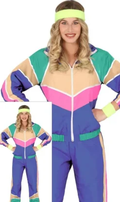 Strój damski dres sportowy fitness lata 90-te