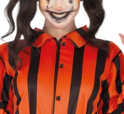 Strój damski Harley Quinn więzień Halloween
