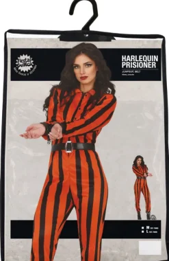 Strój damski Harley Quinn więzień Halloween