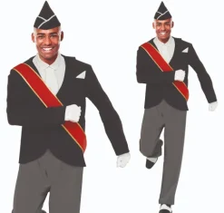 Strój dla dorosłych COFFIN DANCE Czarny taniec