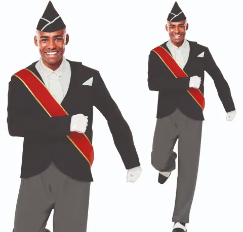 Strój dla dorosłych COFFIN DANCE Czarny taniec