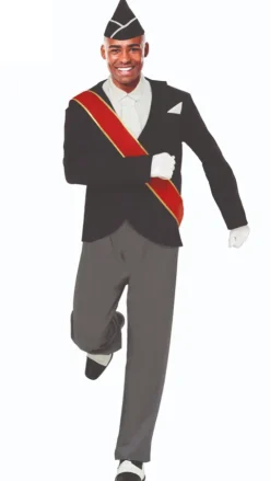 Strój dla dorosłych COFFIN DANCE Czarny taniec