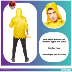Strój dla dorosłych z filmu "To" Georgie halloween