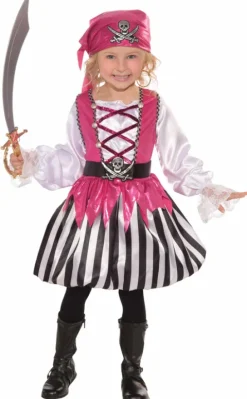 Strój dla dzieci Różowa PIRATKA korsarka karaiby