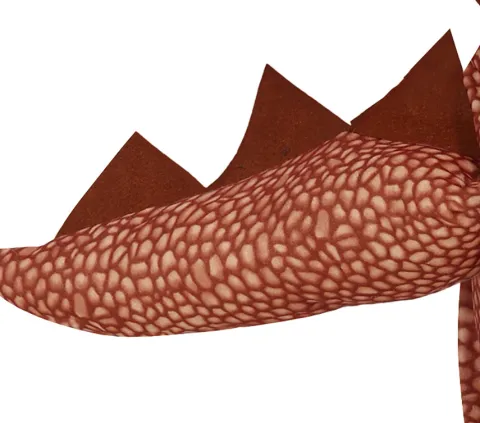 Strój dziecięcy dinozaur brązowy