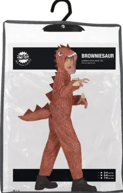 Strój dziecięcy dinozaur brązowy