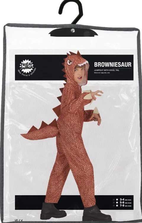 Strój dziecięcy dinozaur brązowy