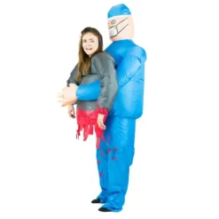 Strój kostium DMUCHANY dla dorosłych - DOKTOR LEKARZ Halloween