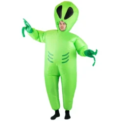 Strój kostium DMUCHANY dla dorosłych - Kosmita Obcy Alien