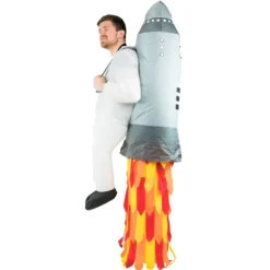 Strój kostium DMUCHANY dla dorosłych - Astronauta z rakietą