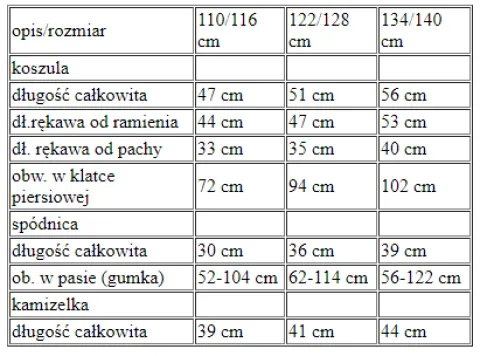 Strój KRAKOWIANKA