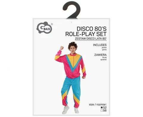 Strój męski dres DISCO lata 80'