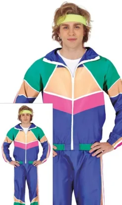 Strój męski dres sportowy lata 90-te