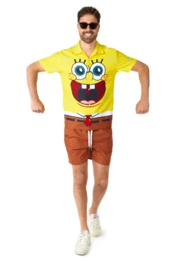 Strój męski SPONGEBOB krótki rękaw spodenki