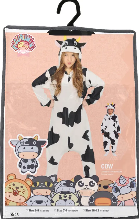 Strój onesie kigurimi KROWA dla dzieci